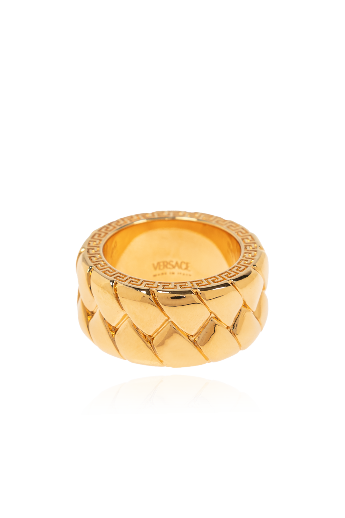 Gold Brass ring Versace - Vitkac France